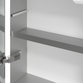 Шафка для ванної Villeroy & Boch My View Now 130x75 см з підсвічуванням алюміній/дзеркало A4581300