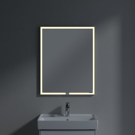 Шкафчик для ванной Villeroy & Boch My View Now 60x75 см с подсветкой алюминий/зеркало A4586L00