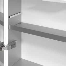 Шкафчик для ванной Villeroy & Boch My View Now 60x75 см с подсветкой алюминий/зеркало A4586L00