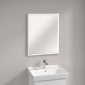 Шкафчик для ванной Villeroy & Boch My View Now 60x75 см с подсветкой алюминий/зеркало A4586R00