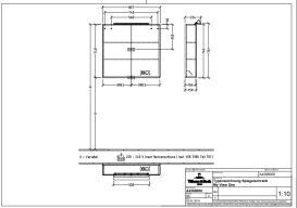 Шафка для ванної Villeroy & Boch My View Now 80,7x74,6 см з підсвічуванням алюміній/дзеркало A4398000