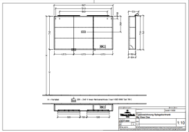 Шафка для ванної Villeroy & Boch My View Now 130,7x74,6 см з підсвічуванням алюміній/дзеркало A4411300