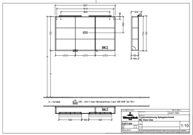 Шафка для ванної Villeroy & Boch My View Now 130,7x74,6 см з підсвічуванням алюміній/дзеркало A4411300