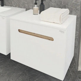 Шкафчик для ванны подвесной Radaway Laura 60 ДСП/МДФ белый глянец M11060-01-01