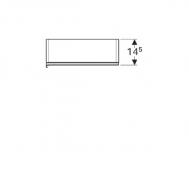 Шкафчик подвесной Geberit Acanto 45х82 см с одной дверью ДСП белый глянцевый/глянцевое стекло 500.639.01.2