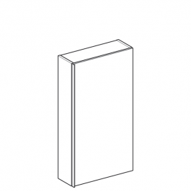 Шкафчик подвесной Geberit Acanto 45х82 см с одной дверью ДСП лава матовый/глянцевое стекло 500.639.JK.2