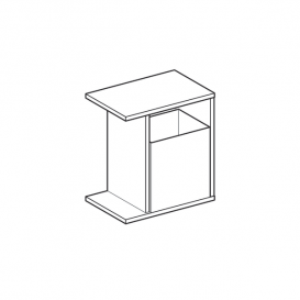 Шафка підвісна Geberit iCon 37х40 см з багатофункціональним ящиком ДСП/оргскло натуральний дуб/меламін деревна структура 841139000