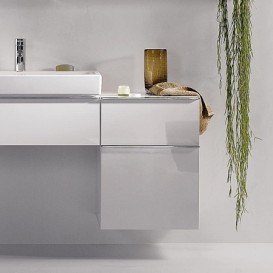 Шафка підвісна Geberit iCon 45х60 см з двома висувними ящиками ДСП білий/високоглянцеве покриття 840045000