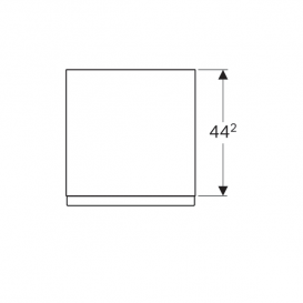 Шафка підвісна Geberit iCon 45х60 см з двома висувними ящиками ДСП натуральний дуб/меламін деревна структура 841047000