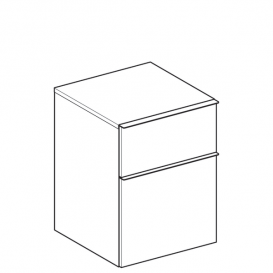 Шафка підвісна Geberit iCon 45х60 см з двома висувними ящиками ДСП лава/матове покриття 841046000