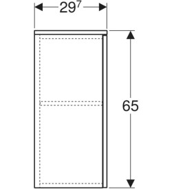 Шафка підвісна Geberit Selnova Square 33х29,7 см ДСП лава матова 504.142.JK.1