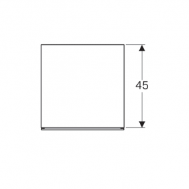 Шкафчик подвесной Geberit Xeno² 45х51 см с двумя выдвижными ящиками ДСП серый/матовое покрытие 500.504.00.1