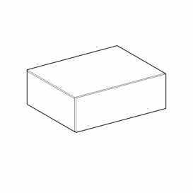 Шкафчик подвесной Geberit Xeno² 58х20 см с одним выдвижным ящиком ДСП серый/меламин древесная структура 500.507.43.1