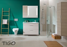 Шкафчик подвесной Jika Tigo однодверный правый/левый ясень H43J2141305141