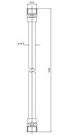 Шланг для душа Besco 150 см ПВХ хром WPVC-CH