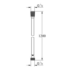 Шланг для душу Paffoni 120 см матове золото ZFLO030HGSP