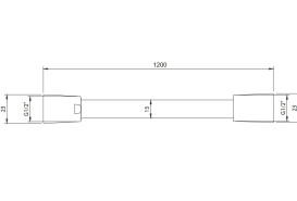 Шланг для душу Villeroy & Boch Universal Showers 120 см ПВХ матовий нікель TVC00003500064