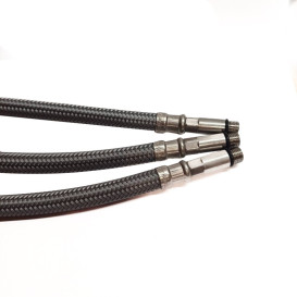 Шланг для підключення змішувача Fado Flex 100 см M10х½ голка довга з PE обплетенням ZNDT100