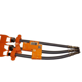 Шланг для підключення змішувача Fado Flex 100 см M10х½ голка довга з PE обплетенням ZNDT100