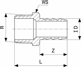 Шланговый штуцер Viega 1845 ¾ латунь хромированная 137212