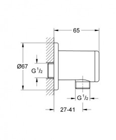 Шлангове підключення Grohe QuickFix Vitalio Universal хром 26963001