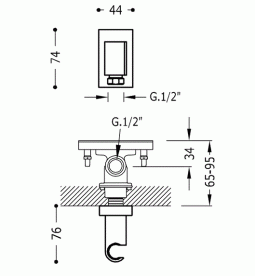 Шланговое підключення Tres Block System з тримачем для душу білий матовий 20718202BM