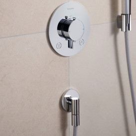 Шланговое подсоединение Hansgrohe FixFit Fine S с обратным клапаном хром 28882000