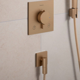 Шлангове підключення Hansgrohe FixFit Fine Е зі зворотним клапаном бронза 28883140