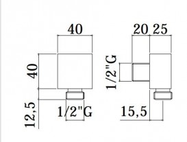 Шланговое під'єднання Paffoni ZACC 238 CR