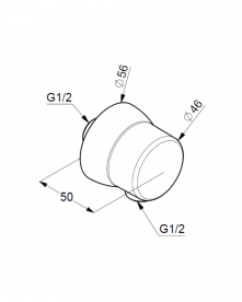 Шланговое з'єднання Kludi Sirena DN 15 c захистом від зворотного потоку чорний матовий 6306139-00