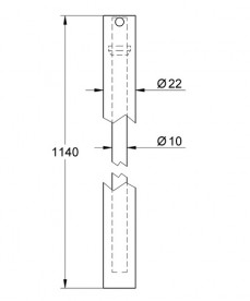 Штанга для душу Grohe Euphoria для переоснащення 114 см хром 48053000