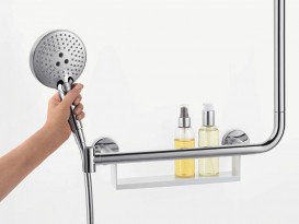 Штанга для душа правобічна Hansgrohe колекція Unica Comfort 110 хром 26404400