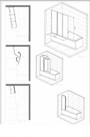 Шторка для асиметричної ванни Kolo Split 120х150 левосторонняя GPNA12222003L