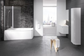 Шторка для прямоугольной ванны Ravak 10° 10CVS2-100 L двухэлементная профиль полированный алюминий стекло transparent 7QLA0C03Z1