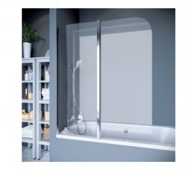 Шторка для ванної Koller Pool Waterfall line QP95 115х140 см ліва хром/прозоре скло QP95(left) chrome,clear
