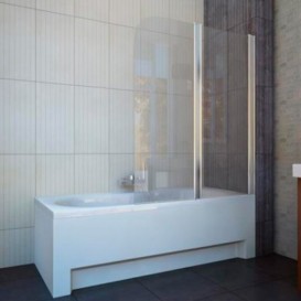 Шторка для ванной Koller Pool Waterfall line QP95 115х140 см правая хром/прозрачное стекло QP95(right) chrome,clear