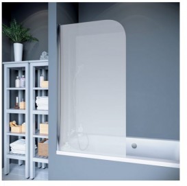 Шторка для ванної Koller Pool Waterfall line QP93 75х140 см ліва хром / матове скло QP93(left) chrome,grape