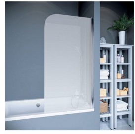 Шторка для ванної Koller Pool Waterfall line QP93 75х140 см права хром/матове скло QP93(right) chrome,grape