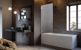 Шторка для ванної Radaway Arta QL PNJ I 30-100 см ліва хром/прозоре скло 10102500-03-01L