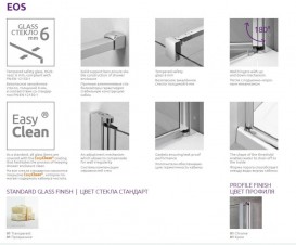 Шторка для ванної Radaway EOS PNJ 70 ліва прозоре скло / хром 205101-101L