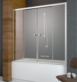 Шторка для ванної Radaway Vesta DWD 180 напівпрозоре скло фабрик / хром 203180-06