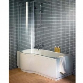 Шторка для ванної Riho Novik Z108 Dorado ліва хром/прозоре скло GZT94000761