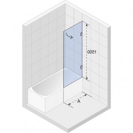 Шторка для ванної Riho Scandic Mistral M107-90 права прозоре скло GX0105202