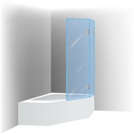 Шторка для ванної Riho Scandic S500-Delta 150/160 прозоре скло GC63200