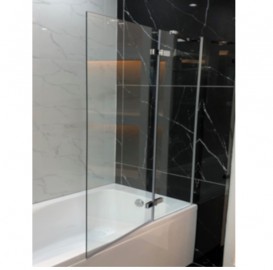 Шторка для ванної Volle 100 см поворотна хром/прозоре скло 10-11-102
