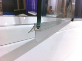 Шторка для ванны Kolpa San Sole TP 75/K L 75х140 см одноэлементная профиль серебряный стекло прозрачное 509000