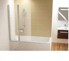 Шторка для ванни Ravak 10 CVS2-100 L прозоре скло / полірований алюміній 7QLA0U03Z1