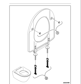 Сиденье без крышки для унитаза Villeroy & Boch O.Novo дюроспласт альпийский белый 9M636101