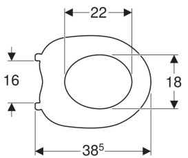 Сиденье для детского унитаза Kolo Bambi полипропилен белый 1101912UA