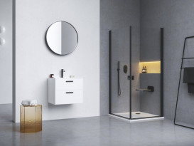 Сиденье для душа Ravak Ovo Chrome прозрачный/черный B8F0000065